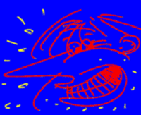 Chris Knox cartoon's drawn by himself for me