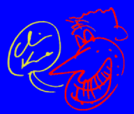 Chris Knox cartoon's drawn by himself for Erik